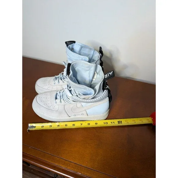 RARE Nike SF AF1 High Blue Tint Sneakers US Men 8 864024-402 Utility Gorpcore